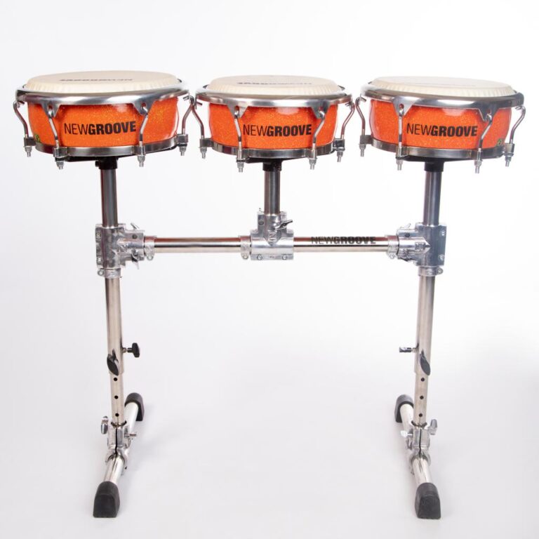 Trio de Congas Laranja Polegadas 11.06, 11.75 e 12.06 Newgroove